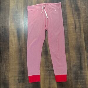Albion Fit Red & White Striped Sleep Tight Slumber Joggers Size XL